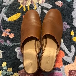 Madewell leather mules, size 9.5
